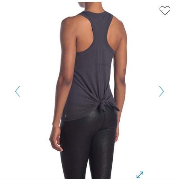 90 DEGREE BY REFLEX NWT RACER TIE BACK TANK TOP M - Picture 3 of 4